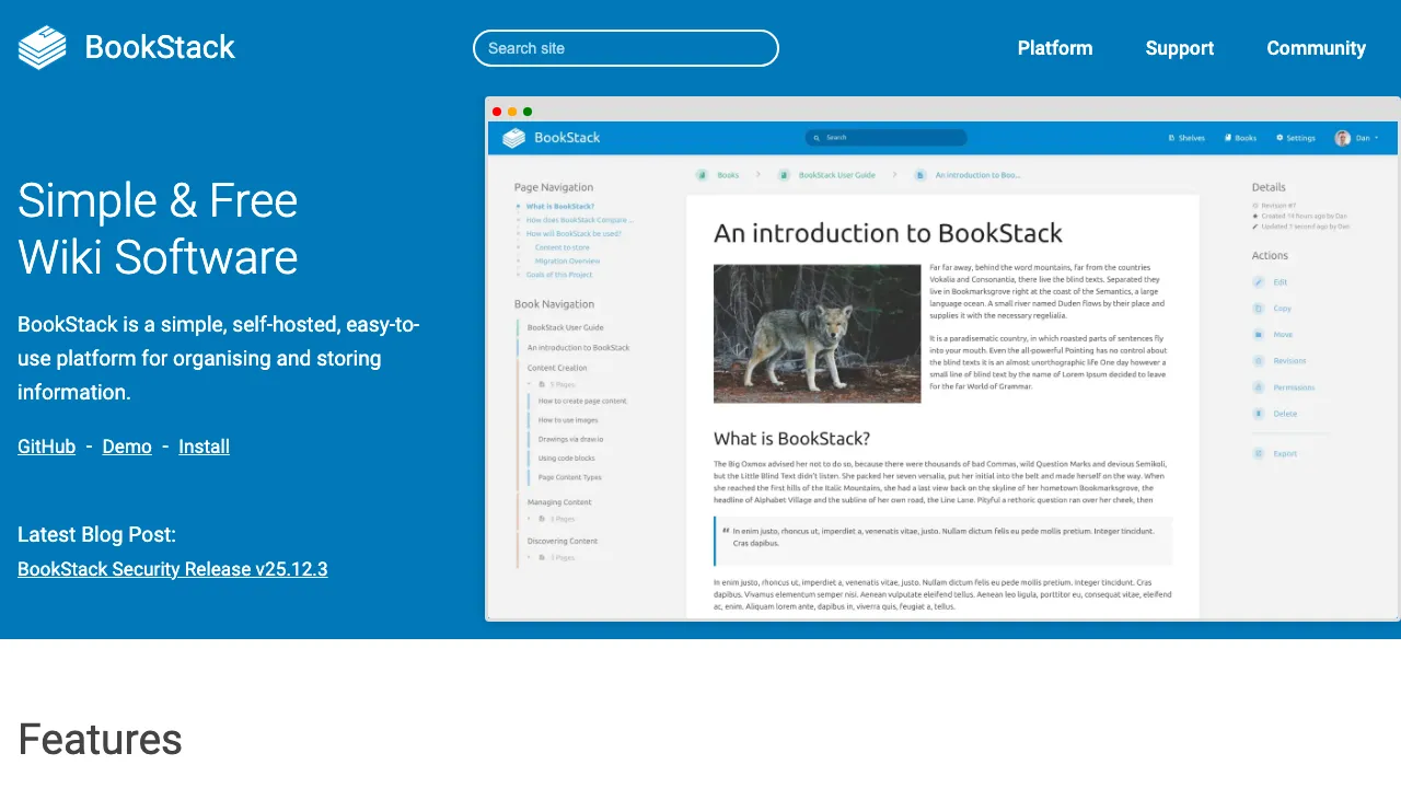 BookStack main image